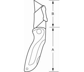Cúteres plegables con mango de poliamida | KGSU-01
