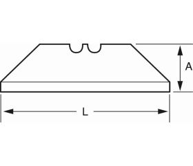 Hojas de gancho trapezoidales para cúteres (5 piezas/dispensador) | KBGR-5P-DISPEN