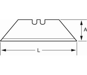 Hojas trapezoidales para cúteres (5 piezas/dispensador) | KBGU-5P-DISPEN