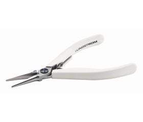Alicates de precisión de boca semirredonda y punta fina y mango de seguridad ESD | 7894