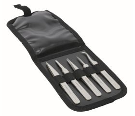 Juego de 5 pinzas gama económica Estilo de punta 00-SA, 2A-SA, 3C-SA, 5-SA, 7-SA | 9861