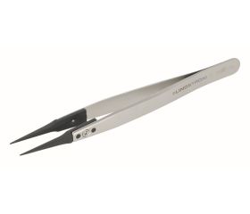 Pinzas de seguridad ESD de fibra de carbono con punta reemplazable de plástico PVDF 5SV con puntas muy finas y afiladas | TL 5SVR-SA