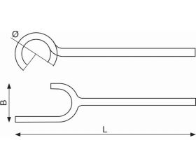 Llaves para válvulas largas antichispa de cobre berilio | NSB202