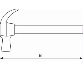 Martillos de uña antichispa con cabeza de aluminio bronce y mango de fibra de vidrio | NS508-FB