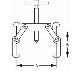 Extractores reversibles con tres garras antichispa de aluminio bronce | NS810