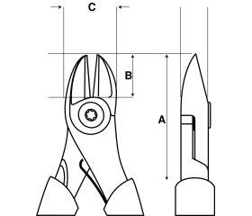 Alicates de corte diagonal «heavy duty» antichispa de aluminio bronce | NS403