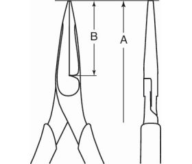 Alicates de boca plana larga antichispa de aluminio bronce | NS404