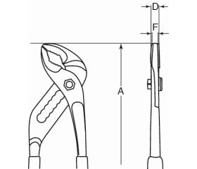 Alicates articulados de ranura antichispa de cobre berilio | NSB408