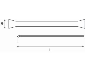 Rasquetas en ángulo antichispa de cobre berilio | NSB700