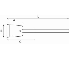 Rasquetas de hoja larga antichispa de aluminio bronce | NS704