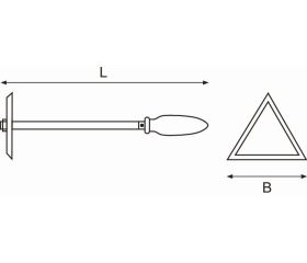 Rasquetas triangulares antichispa de cobre berilio | NSB710