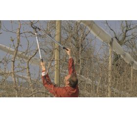 Tijeras de podar de dos manos de corte deslizante de 55 mm, profesionales y ligeras, con mango de aluminio | P280-SL