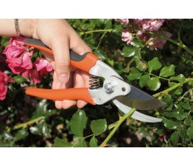 Tijeras de podar de una mano de corte deslizante con mangos de acero forjado y cabezal de corte estrecho | P5