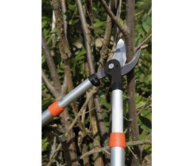 Tijeras de podar de dos manos de corte deslizante telescópicas, para expertos, de 40 mm y con mango bi-componente | PG-19