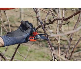 Tijeras de podar de una mano de corte deslizante ERGO™ con mango giratorio recubierto de elastómero | PXR