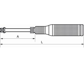 Mango giratorio de 1/4