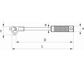 Mango articulado 1/4