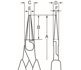 Alicates de boca redonda y aislados VDE | 2521V