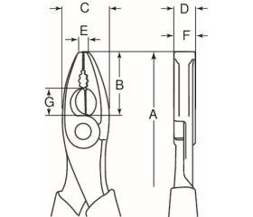 Alicates universales con mangos bi-componente | 2678G