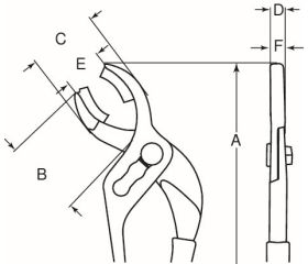 Alicates para conectores con mangos recubiertos de PVC y acabado cromado | 2650