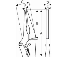 Mordazas grip con bocas estrechas y largas | 2952