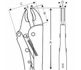 Mordazas grip autoajustables con bocas curvadas y placa fija de metal | TAH2953