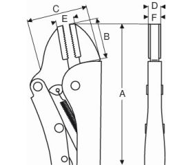 Mordazas grip de boca recta con placa de inserción | TAH2958