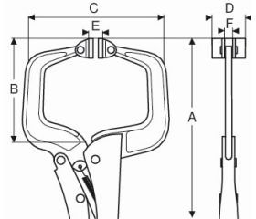 Mordazas grip autoajustables con sujeción en C paralela | 2964