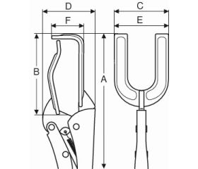 Mordazas grip para soldadura de tipo U | 2965