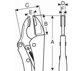 Mordazas grip con bocas planas y sección longitudinal | 2968