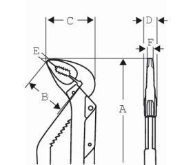 Alicates para bomba de agua ERGO™ con anillo de seguridad | TAH8224