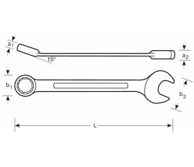 Llaves combinadas métricas antichispa de cobre berilio | NSB002