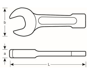 Llaves de golpeo de boca fija métricas antichispa de aluminio bronce | NS100