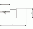 Vasos con punta con cuadrado de 1/4" para tornillo de cabeza TORX® PLUS® | 6709-IP