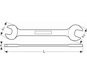 Llaves fijas de dos bocas métricas con acabado cromado | 6M