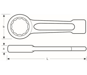 Llaves de estrella de golpeo antichispa de aluminio bronce, métricas | NS104