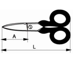 Tijeras de electricista extrafuertes con lazo de alambre | TAHSCB140G