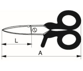 Tijeras de electricista aisladas con protector de dedos | SC127V