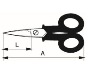 Tijeras de electricista de PVC de alta capacidad | 661-140-1