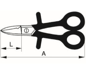 Tijeras de electricista aisladas | SC150NGV