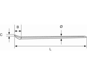 Palancas de acero inoxidable con extremo en punta | SS603