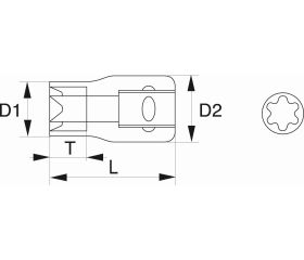 Vasos con cuadrado de 1/4