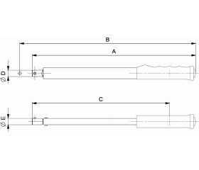 Llave dinamométrica electrónica de par y grados y cabeza intercambiable rectangular | TAW9 MICRO