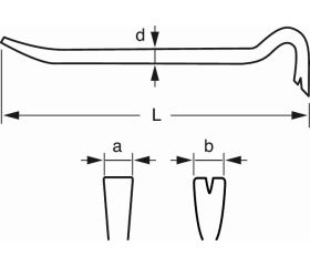 Barras desencofradoras Premium con un extremo doblado y un extremo plano | WBP