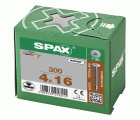 SPAX Cabeza de unión plana para paredes traseras, rosca completa, cabeza de unión, T-STAR plus, 4CUT, WIROX
