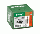 Cabezal plano SPAX para paneles traseros, 3,0 x 30 mm, 300 piezas, totalmente roscado, cabezal para paneles traseros, T-STAR plus, punta en S, WIROX