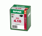 SPAX Tornillo universal, 4,0 x 16, Rosca completa, Cabeza redonda, T-STAR plus, 4CUT, BLAX, 200 piezas