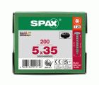 SPAX Tornillo universal, Rosca completa, Cabeza redonda, T-STAR plus, 4CUT, BLAX