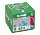 SPAX Tornillo de acero inoxidable, 5 x 30 mm, 200 unidades, Rosca completa, Cabeza redonda, T-STAR plus T20, 4CUT, Acero inoxidable A2