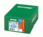 SPAX Tornillo para terraza, Rosca de fijación, Cabeza cilíndrica, T-STAR plus, Punta CUT, Acero inoxidable A2, 5 x 70 mm, 250 uds